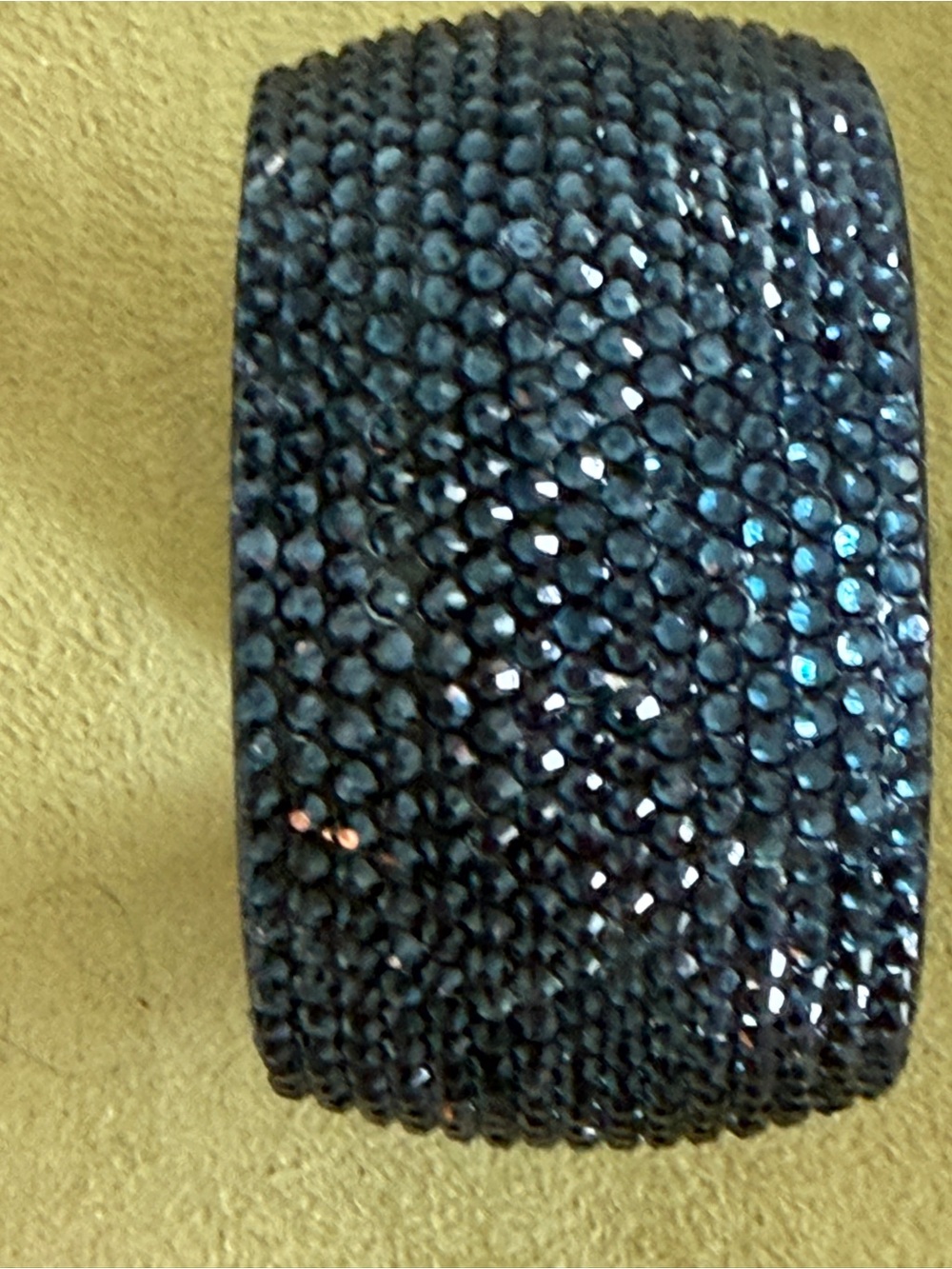 R J Graziano Dark Blue Crystal Cuff Bracelet